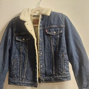 Levis Denim Sherpa Women Jacket